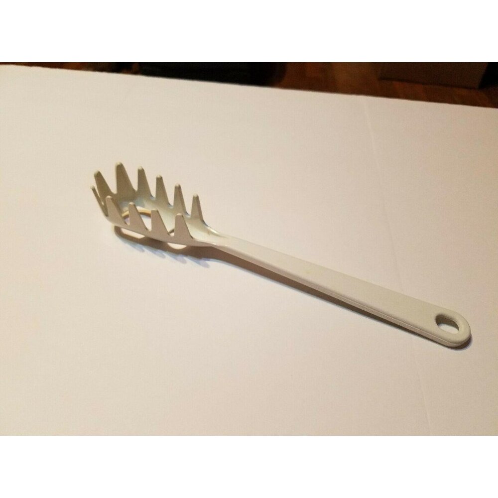 Tailor Made #2 Spaghetti Pasta Fork White 11" Nylon Fork Server Spoon Measuring